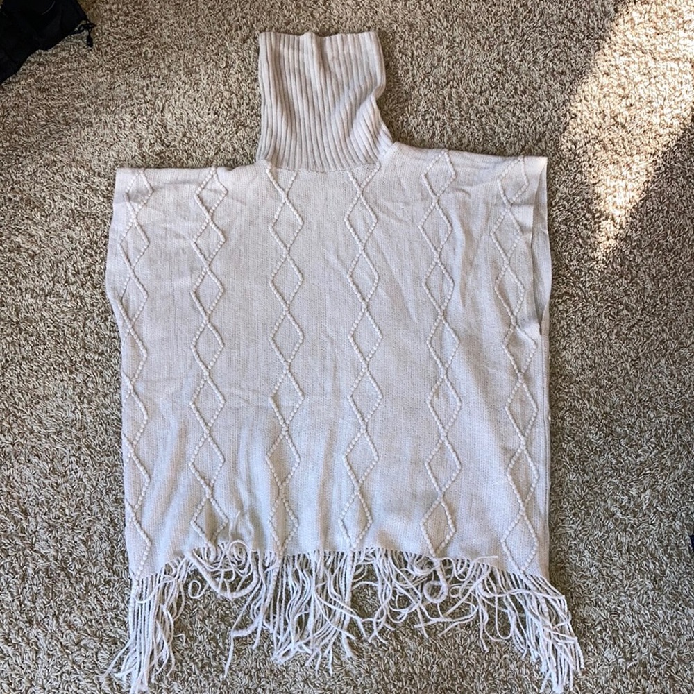 Turtle Neck Poncho - Picture 1 of 4